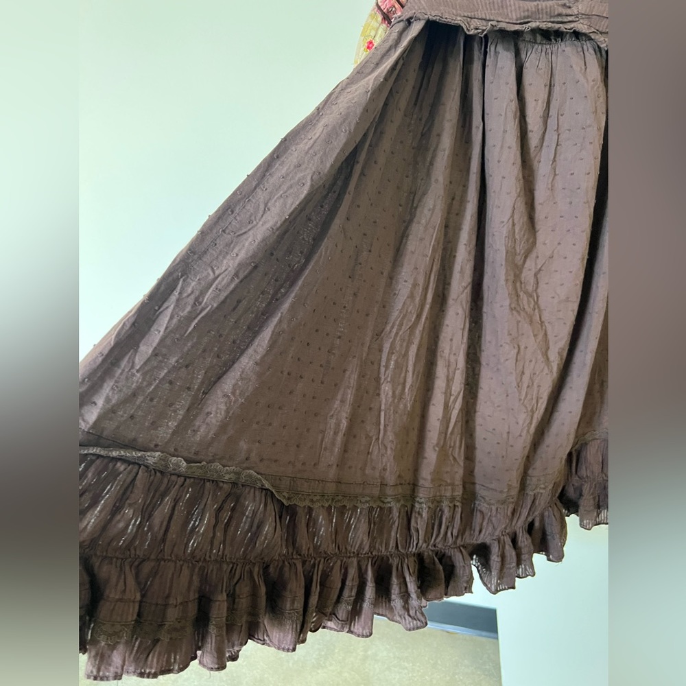 Vintage cotton skirt / size medium - Picture 9 of 14